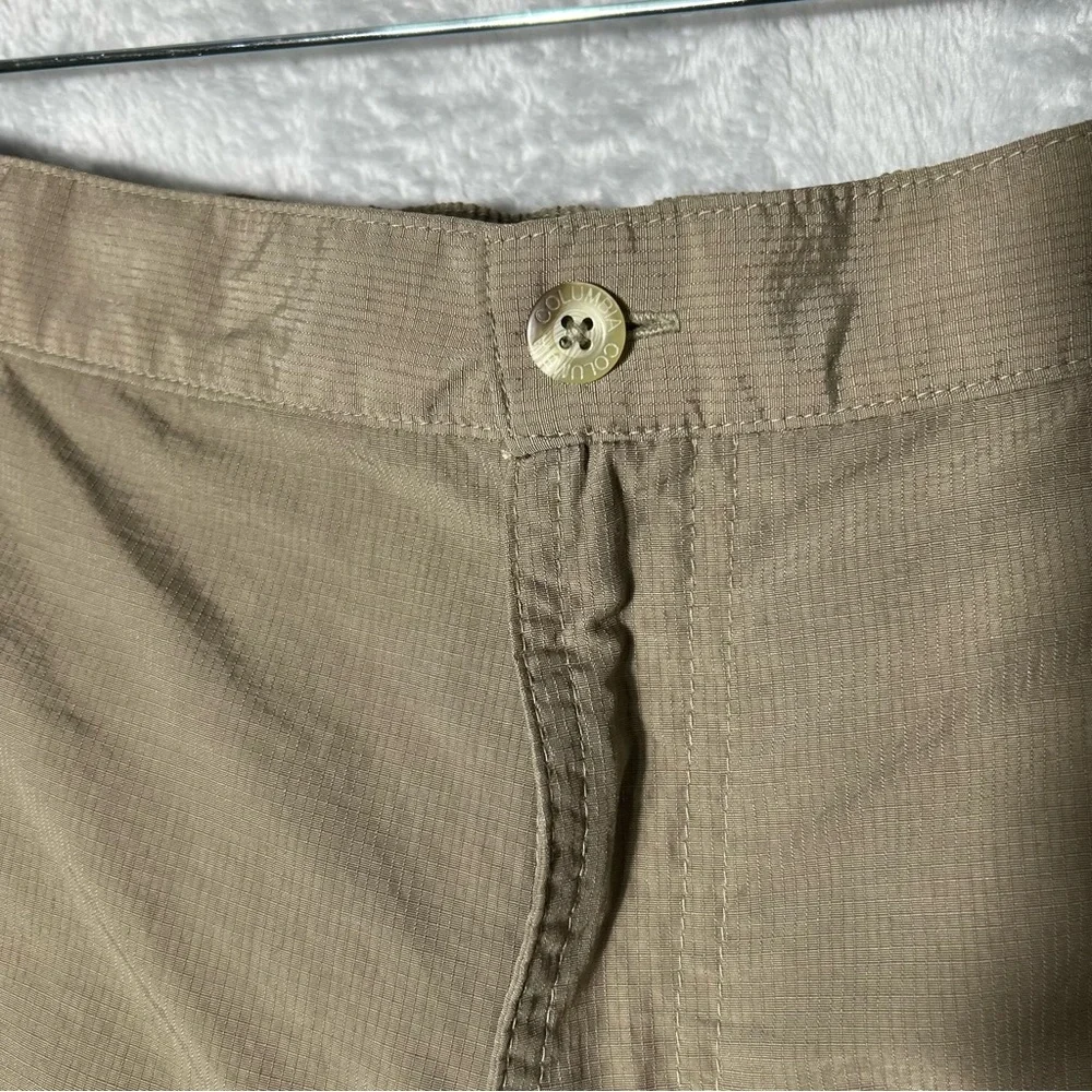 Columbia Convertible Pants Mens XL 32‎ (34X30.5) Beige Hiking Fishing Outdoors